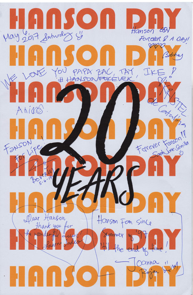 Happy Hanson Day! More years to come!!!